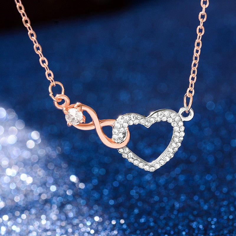 Infinity-love Heart Necklace For Women-Jewelry
