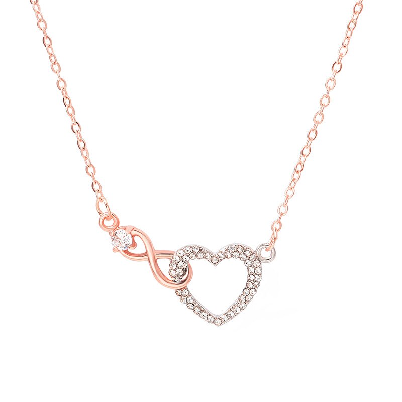 Infinity-love Heart Necklace For Women-Jewelry