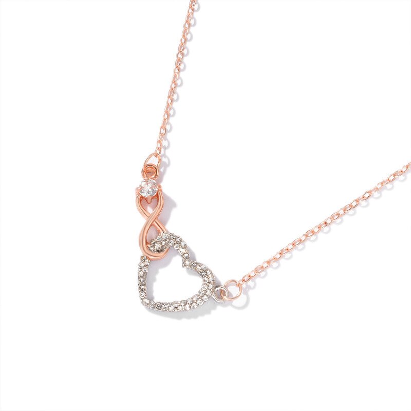 Infinity-love Heart Necklace For Women-Jewelry