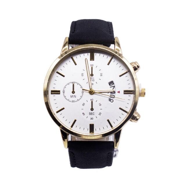 Men's Wrist Watch Set Quartz Vintage/ 1 year anniversary gift for boyfriend/father of the groom gift from son/50th birthday gift for men